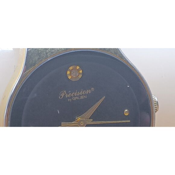 Vintage Precision by Gruen Diamond Quartz Gold-Tone Genuine Diamond Watch main image 10